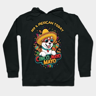 American Akita Dog Cinco de Mayo Hoodie